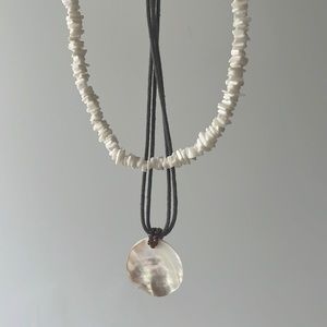 set of two beachy necklaces